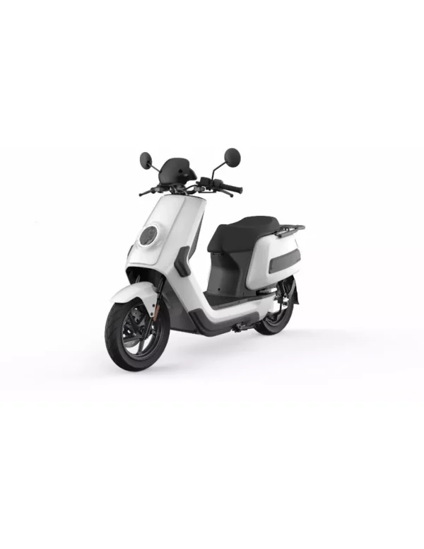 a white and black scooter