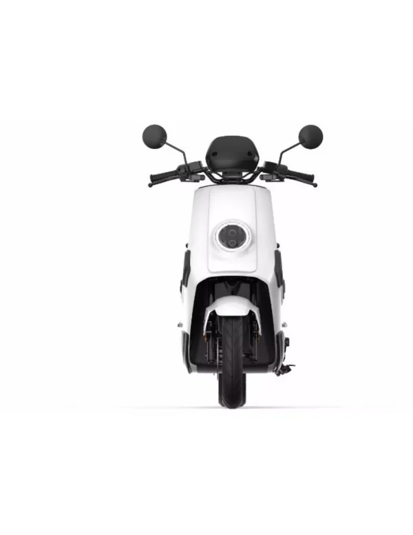 a white and black scooter